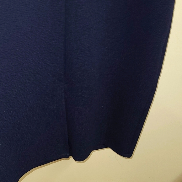 Lulus Navy Blue Ribbed Bodycon Midi Dress - Picture 4 of 4